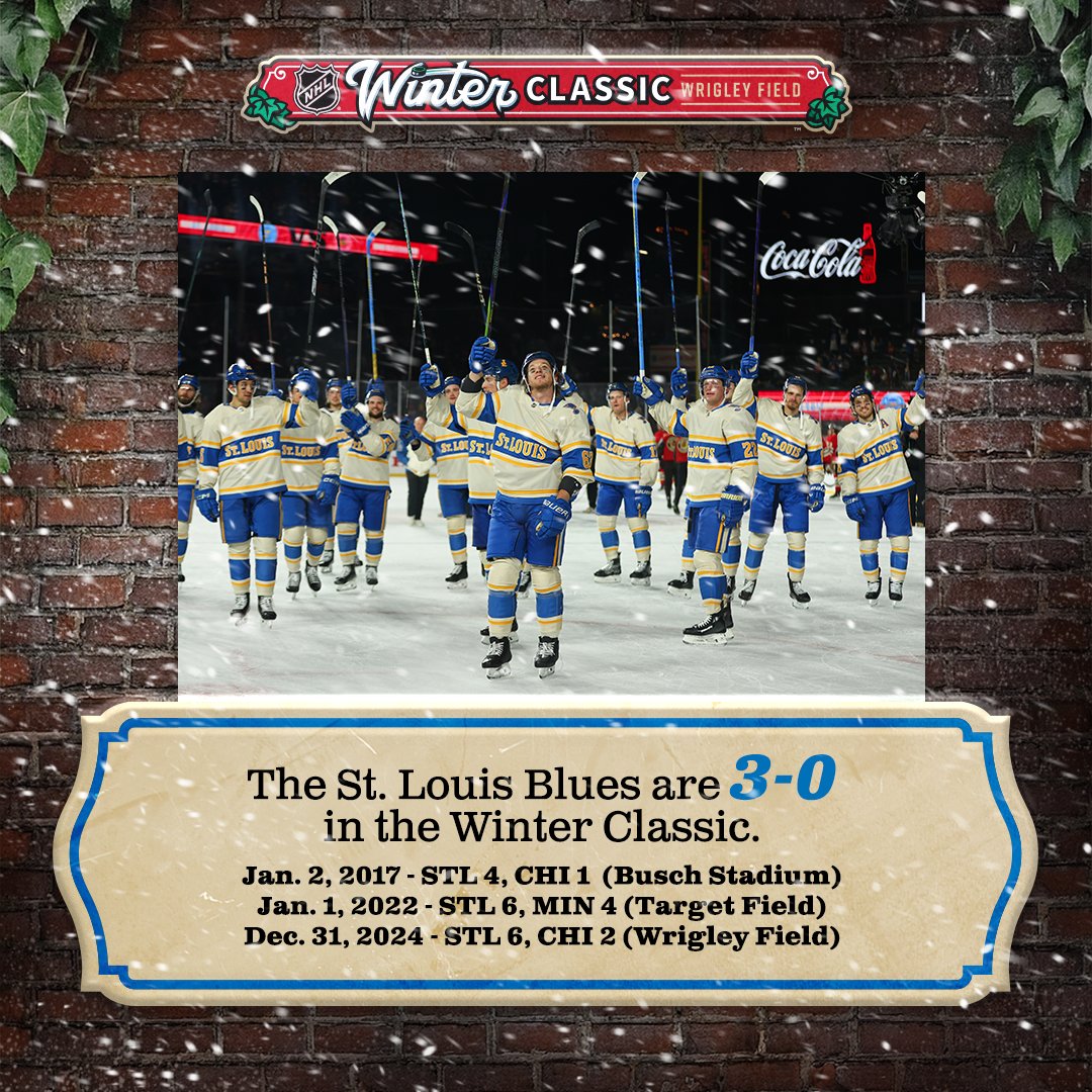 StLouisBlues's tweet photo. We love a #WinterClassic. https://t.co/US87dhJkgp