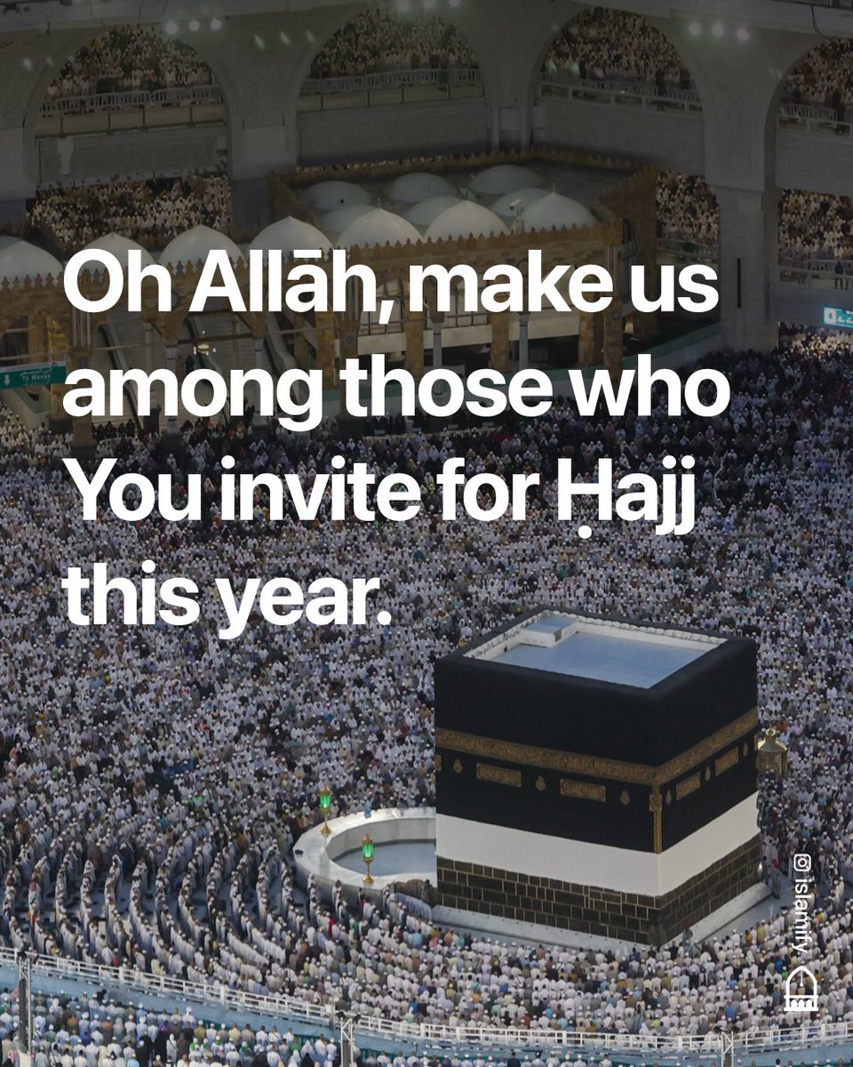 Alhamdhulillaah's tweet image. Ya Allāh invite us to perform Ḥajj this year 🤲🏾🥹