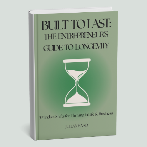 juliansaad00's tweet photo. 88% of entrepreneurs suffer from burnout, stress, or anxiety.

In the last 2 years, I’ve built up my full-time coaching business without ever burning out, losing motivation, or getting overwhelmed by stress.

Now, My Entrepreneur's Guide to Longevity will help you do the same.

Want it for free?

1. Like this post
2. Comment your country
3. Follow me so I can DM you

Quote Tweet this post to unlock an exclusive masterclass with a serial entrepreneur of 30+ years sharing his best mindset strategies for navigating fear, stress, & uncertainty.