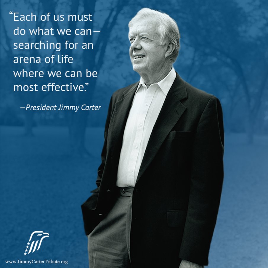 As we greet a new year, we’re remembering this important message from President Carter and resolving to continue to do all we can to make the world a better place.