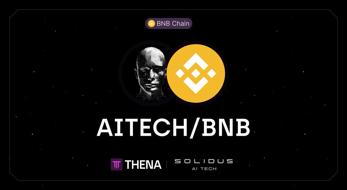 ThenaFi's tweet photo. AI has dominated 2024 as one of THE hottest topics, with @AITECHio recently added to Binance Alpha.

Now, they're back on THENA with voting incentives for the $AITECH/BNB pool!

This means the reward rate will significantly increase at tonight’s Epoch change. Stake now to catch the early wave.

🖲️ https://t.co/b0K5s3i30a