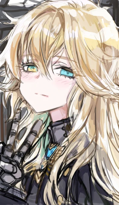 もう寝る時間!!! それで完成できなかった絵をアップロード...(涙) 