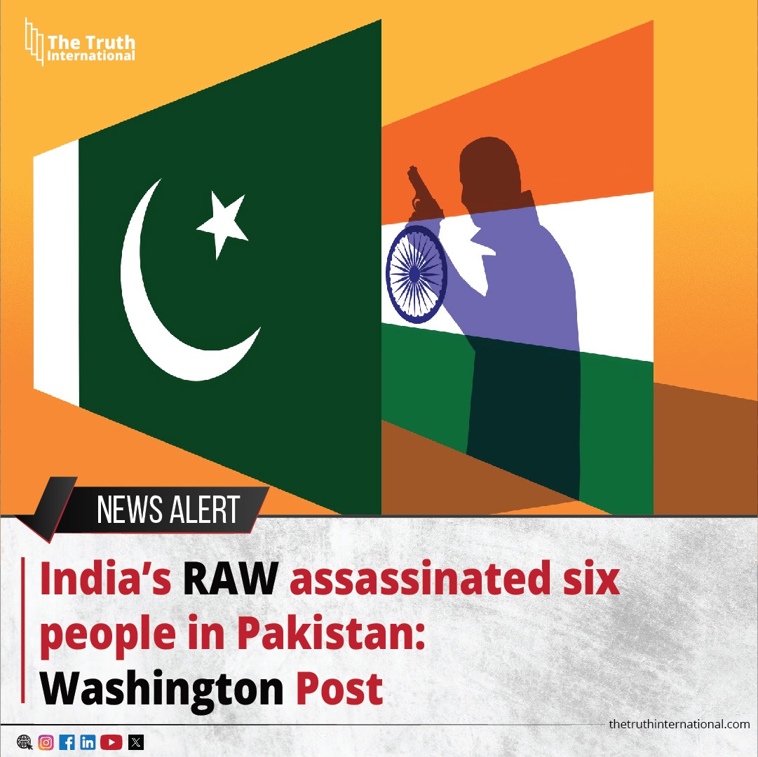 ttimagazine's tweet image. India’s RAW assassinated six people in Pakistan: Washington Post

For Detail
thetruthinternational.com/latest-updates…

#india #RAW #assassinated #people #pakistan #washington #post #tti