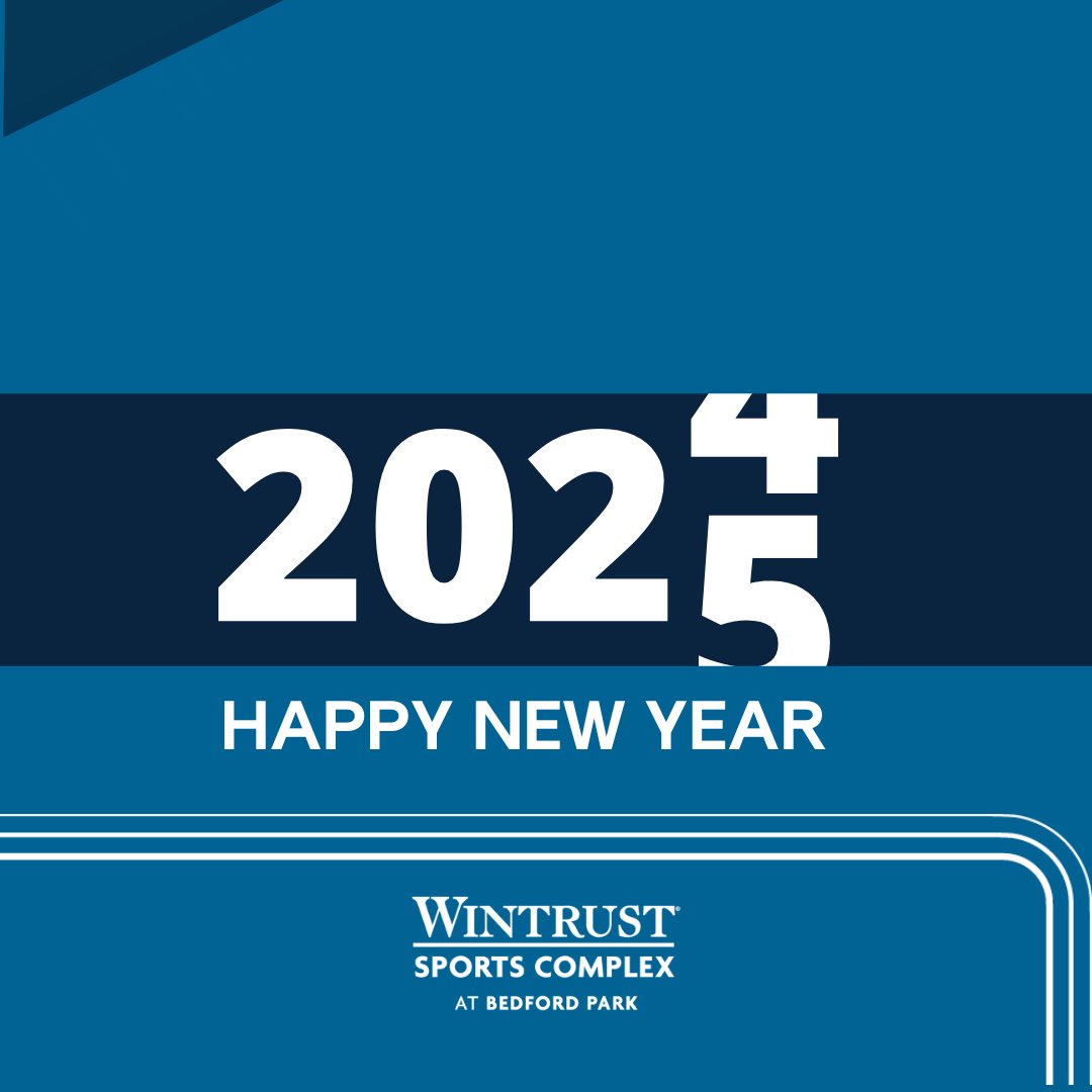 Happy New Year from all of us at Wintrust Sports Complex! 🎉 Here’s to an amazing 2025 ahead! #HappyNewYear