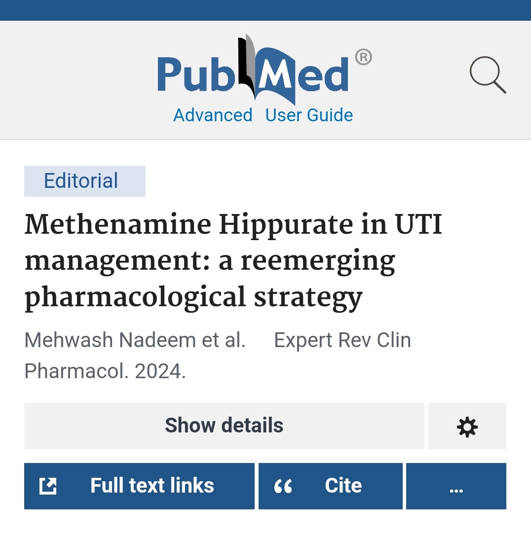 Do you manage patients with UTIs?Ever prescribe Methenamine Hippurate?
Check out this must-read article on prescribing safety for special populations(pregnancy, lactation, renal failure &amp; more)!
🎯 First 50 downloads FREE: tandfonline.com/eprint/JATPA3A… <a href="/tandfonline/">Taylor & Francis Research Insights</a>
#UTI #patientsafety