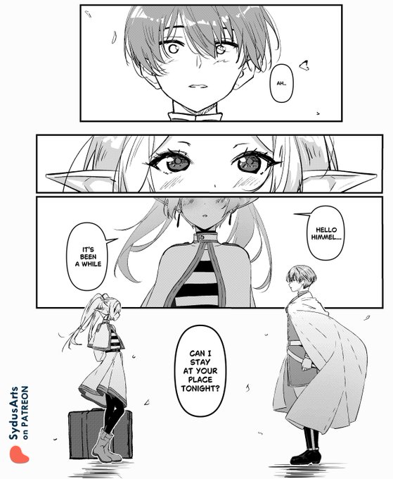 I'll be releasing the doujin tomorrow. Let's start the year with a bang. Happy New Year everyone! #frieren #himmel 