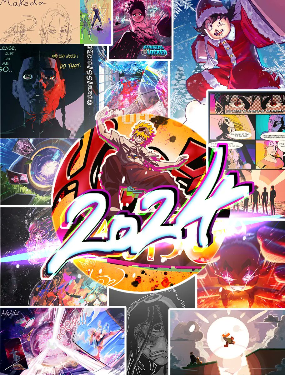 Thanks for all the love and support throughout the last year, today is the start of many successes in Jesus' name.
#HappyNewYear2025 #digitalart #DragonBall #ONEPIECE #SpiderVerse #bluelock