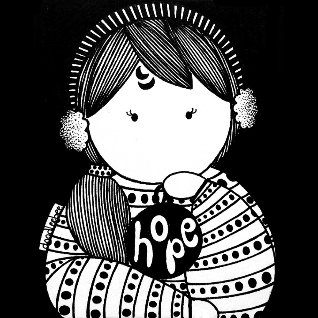 The only thing I have to say going into 2025 - Hope. Much needed. Keep it alive, no matter how little it may be.
#Doodleebee #hope #mindset #art #positivevibes #mood #NewYear