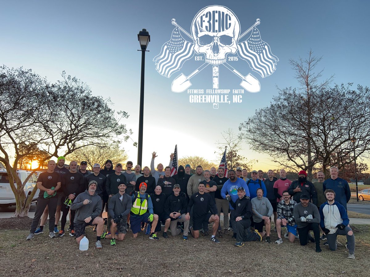 Happy 2025 as 39 men converged (5 came early for @heavy_drop_training) to get this year started!  #f3nation #f3counts