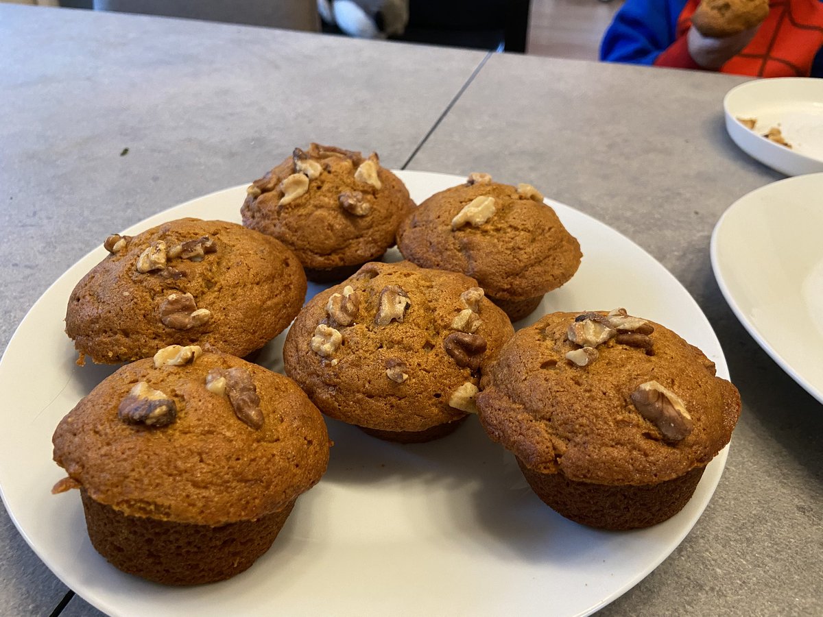 Made sweet potato muffins for breakfast.