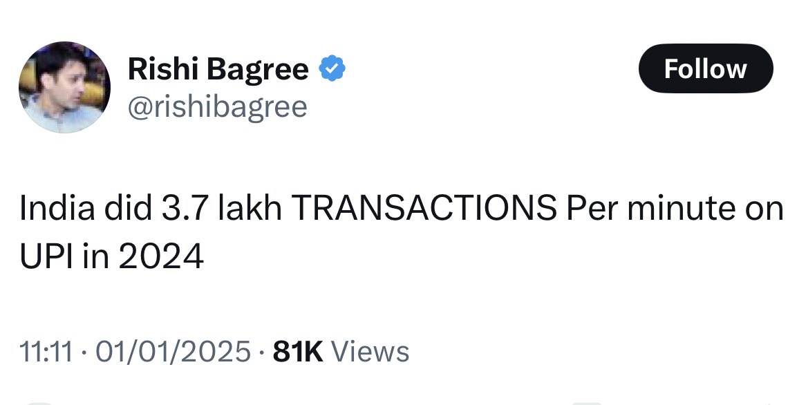 priainc's tweet photo. Thanks to Ex- PM Dr. Manmohan Singh, Mr. Sam Pitroda and Mr. Nandan Nilkeni for laying the foundation of UPI in India.
Nothing for BJP to take credit.
@rishibagree https://t.co/fj521obYhz