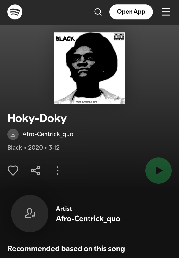 AfroCentrickQuo's tweet photo. BLACK

#NEWMUSIC
#AFROCENTRICKQUO
#BLACK
#NEWMUSICALERT 
#NEWPLAYLIST 
#HipHopMusic https://t.co/gXZTD5Z8a5