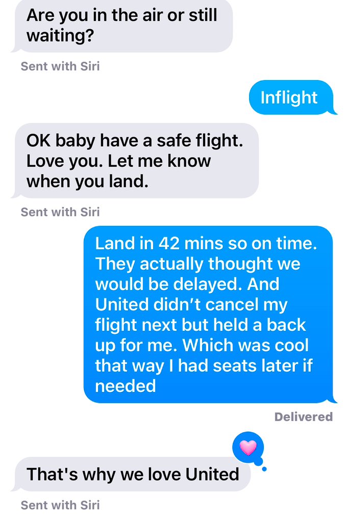 warriorlgbt's tweet photo. I travel a lot! And I’m super fortunate to have status with United. I use to fly other airlines a lot but over the past 5 years I focus on United and I couldn’t be happier. Thanks for looking out for me @united https://t.co/zdbTggNe2C