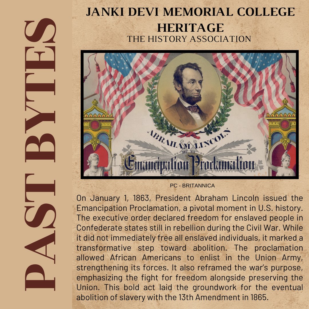 History_JDMC's tweet photo. #EmancipationProclamation #13amendment #AbrahamLincoln #OnThisDay https://t.co/IpXWAXZIVh