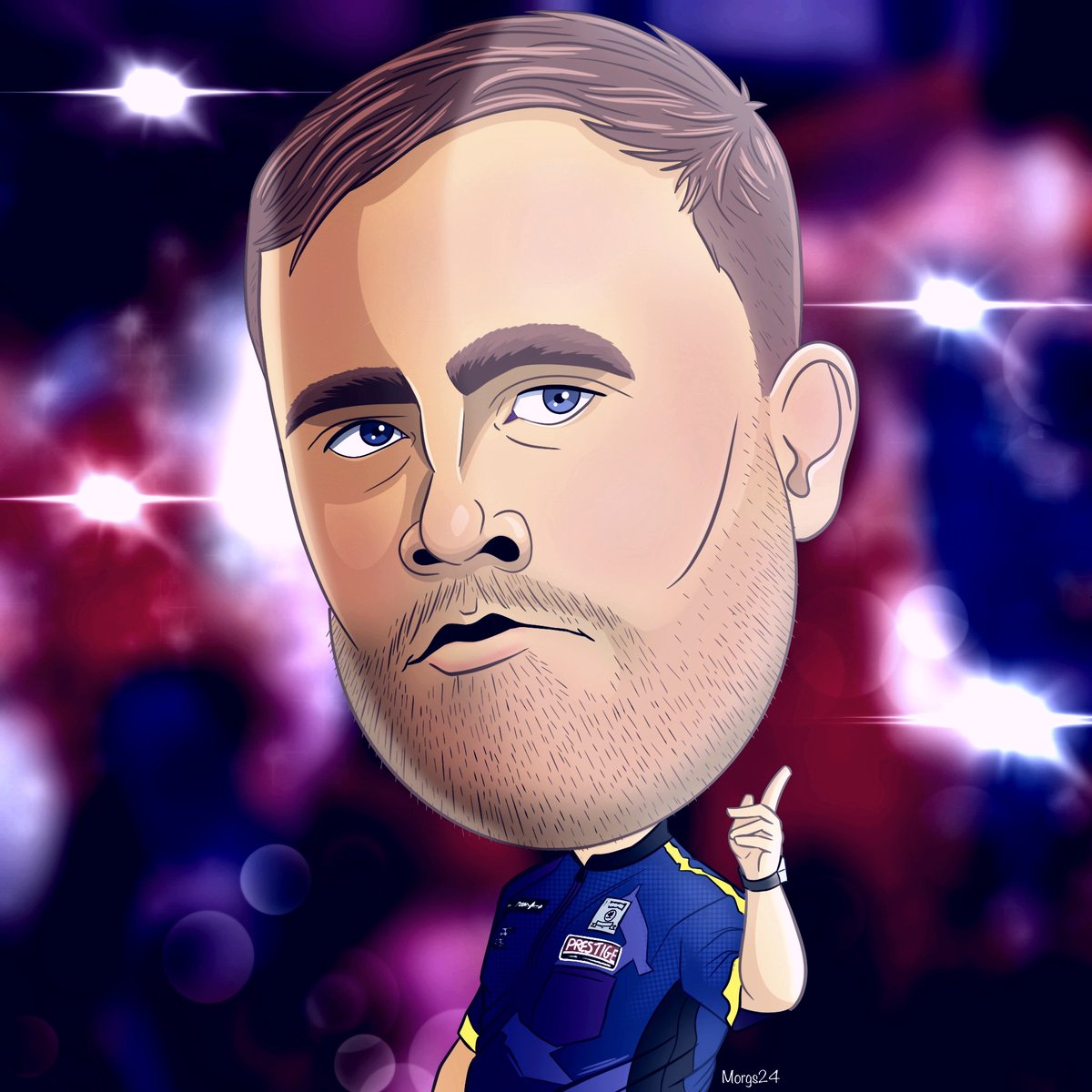 MorgsUK7's tweet photo. Really enjoying the darts, thought I'd draw one of Luke the Nuke! #targetdarts #paddypower #pdcdarts #pdceurope #lukelittler #lukethenuke #procreate #illustration #art #artoftheday #WCDarts #digitaldrawing #digitalartist #DartsWorldChampionship #digitalillustration #darts #180 https://t.co/iXAEzcCbJx