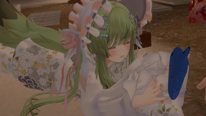 #おうつちのVRC日記新年のあいさつ行った後にアバミュへアバミュにいるときだけ自分も他の人もテクスチャが圧縮された見た目になってたんだけど、なんでなんだろ…他の人は変わってないみたいだったし… 