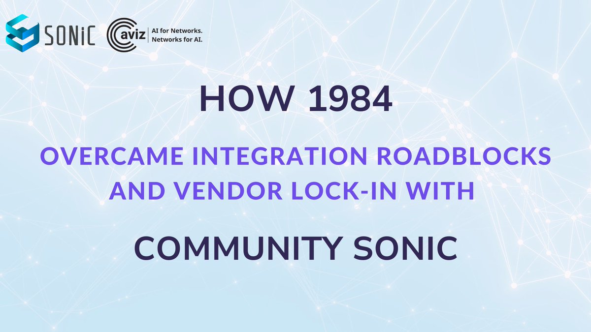 AvizNews's tweet photo. Break Free from Legacy Limits!
1984 transformed their data center with #CommunitySONiC, slashing costs, boosting efficiency, and overcoming vendor lock-in. Ready to optimize your network and unlock scalability? Download Now- https://t.co/88MdCKPTgr

#DataCenter #VendorFreedom https://t.co/gmtBIKHfvn