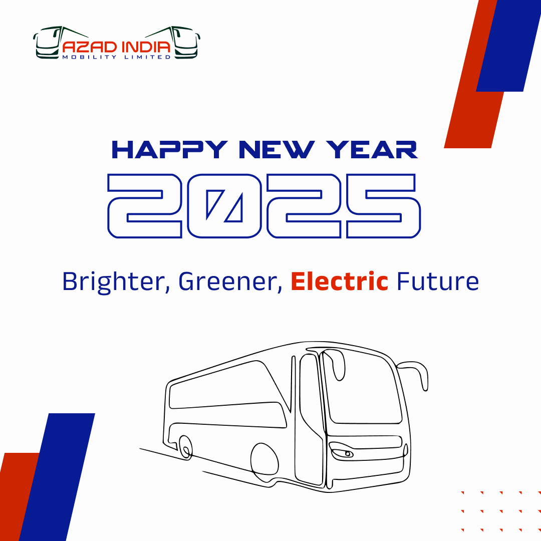 AzadMobility_In's tweet photo. Here’s to a new year, new journeys, and driving toward a greener future together! 🌍

Wishing you a Happy New Year filled with innovation, sustainability, and success.

#AzadEV #SustainableFuture #GreenMobility #ElectricBuses #EcoFriendlyTravel #EVRevolution https://t.co/lMVjSq50eX