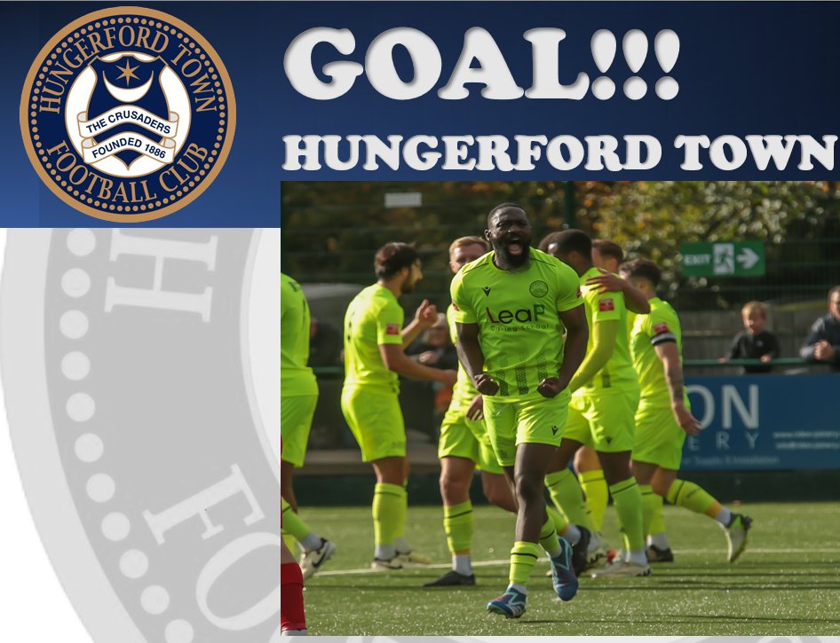 HungerfordTown's tweet photo. 61 - Goooooaaaal
It's 2 in 2 for Anthony Dwyer
1-3
#SupHun https://t.co/Jms8sDytJq