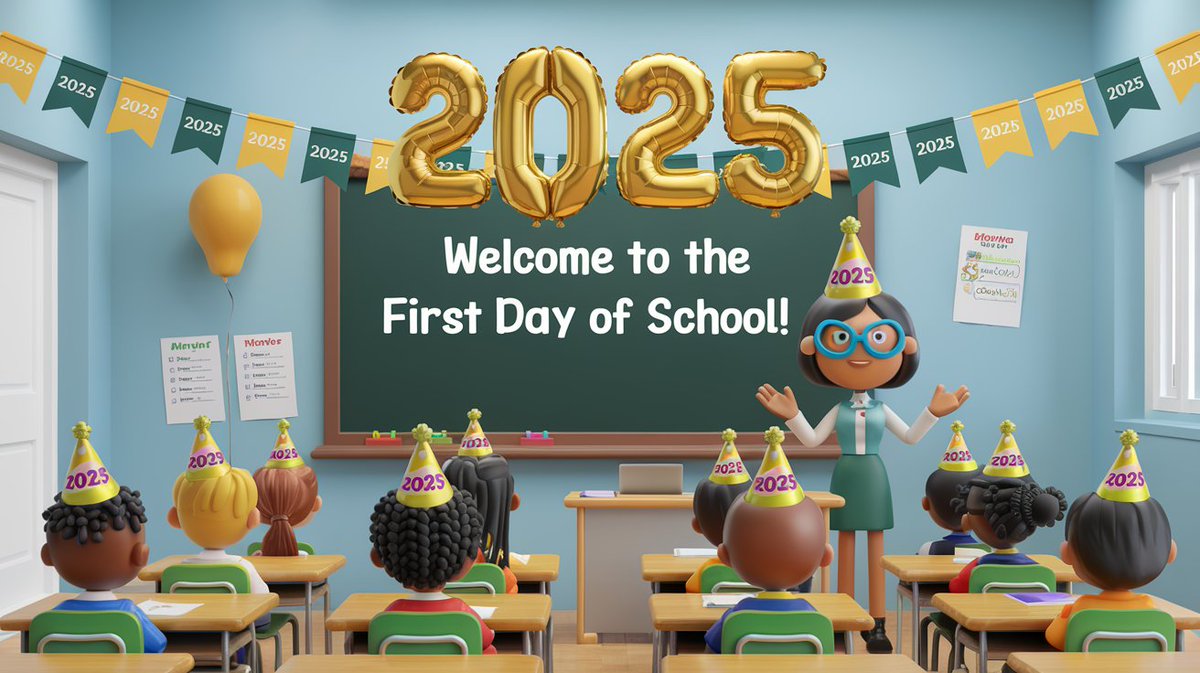 This is my yearly reminder for teachers that if you find good deals on New Year's 2025 party supplies, save them for the start of next school year.

Use the them to throw a New School Year party on the first day of school. 🥳 #TeacherLife #EdChat

(Image generated with Ideogram)