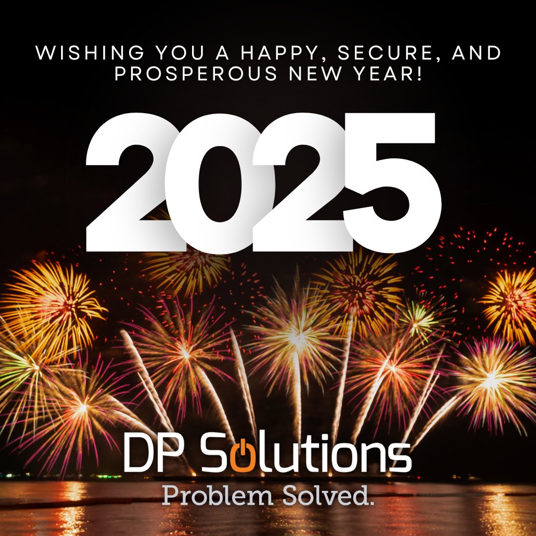 dpsolutions_MD's tweet image. 🎉 Happy New Year! Here’s to a 2025 full of innovation, growth, and secure IT solutions.
Thank you for trusting DP Solutions to power your success. We can’t wait to see what’s ahead!
#HappyNewYear #TechResolutions #CheersTo2025