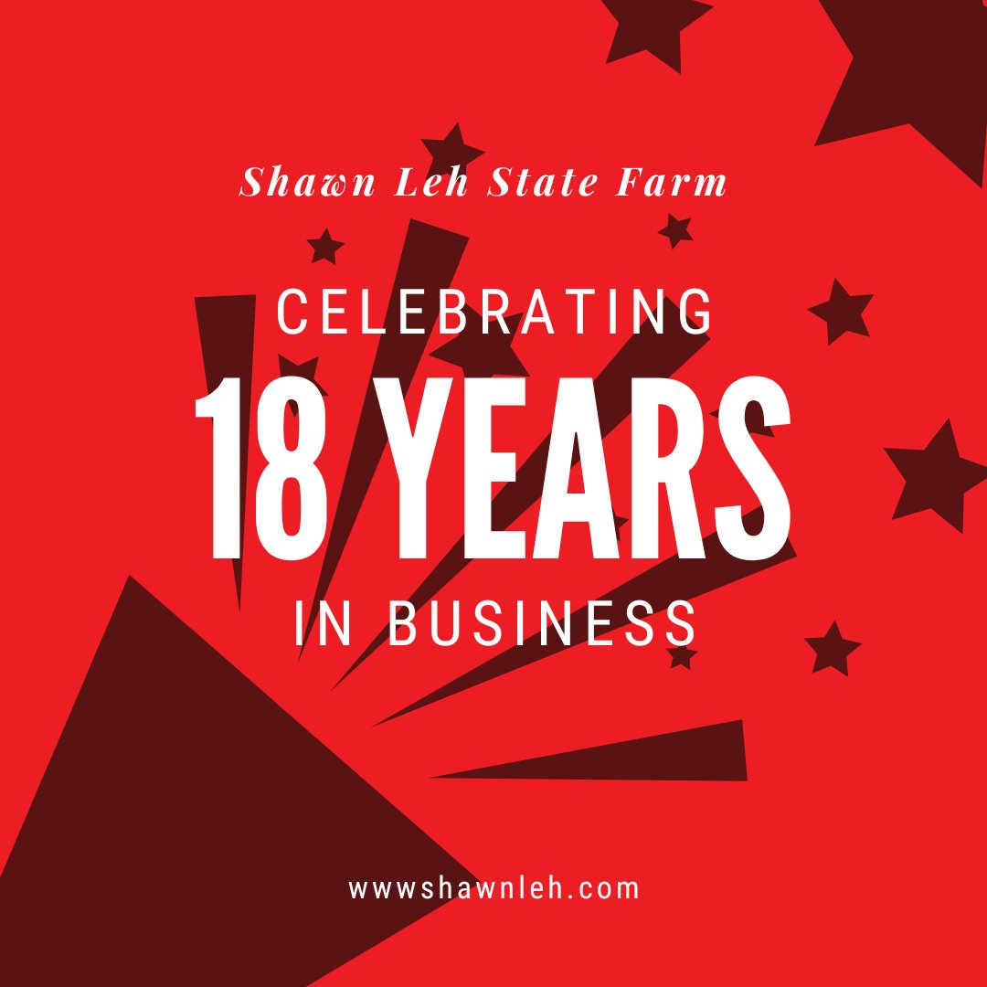 🎉Cheers to 18 amazing years! Shawn Leh State Farm opened its doors on January 1, 2007! We want to wish you all a very Happy New Year! We couldn't have done it without you. Stay tuned, because we have an exciting news coming next week.
#CheersTo18Years #HappyNewYear #ThankYou
