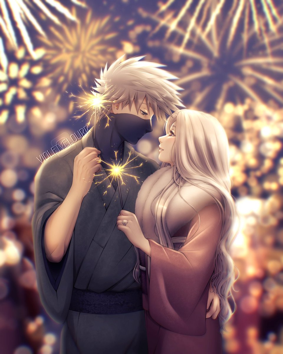 Violet_Velourr's tweet photo. Happy New Year!🎆 #Kakashi #KakashixOC https://t.co/I2RfVbOmAc
