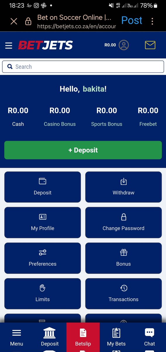 buckzi_'s tweet photo. @Ziggy_Diver1 @BetJetsZA I just registered today using your promo code🫡 https://t.co/f1zSh1wCo1