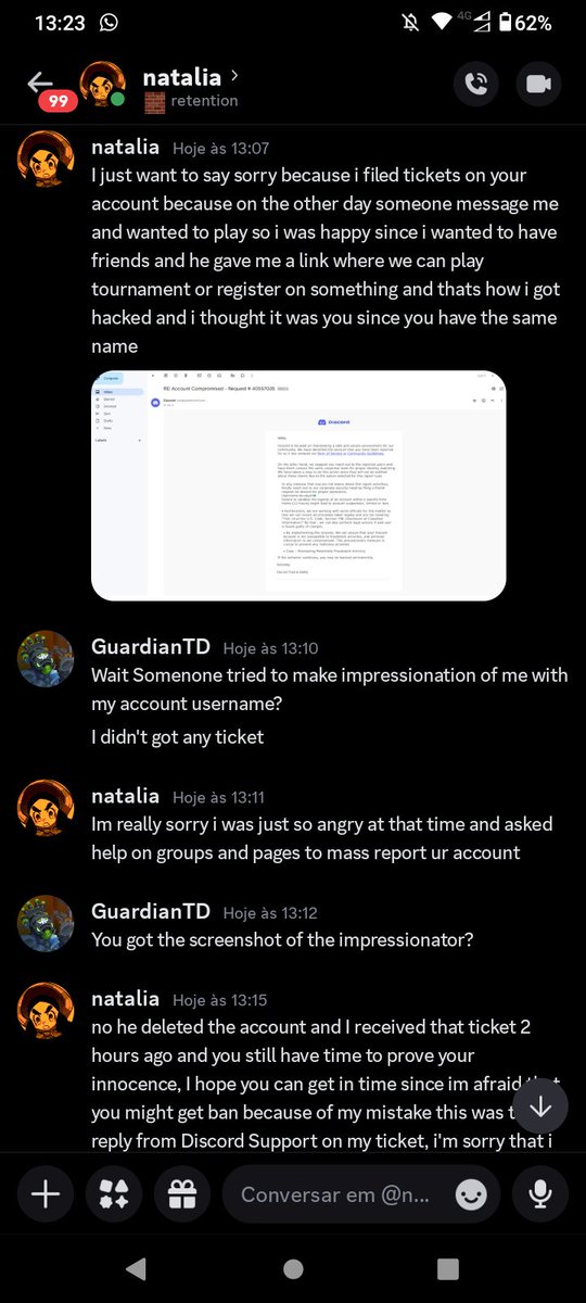GuardianTD20's tweet photo. @RubyDaFloof My case was diferent because posted this false image of a ticket but, since i fell of it is not possible to i recover it https://t.co/ogO9QoWlc6