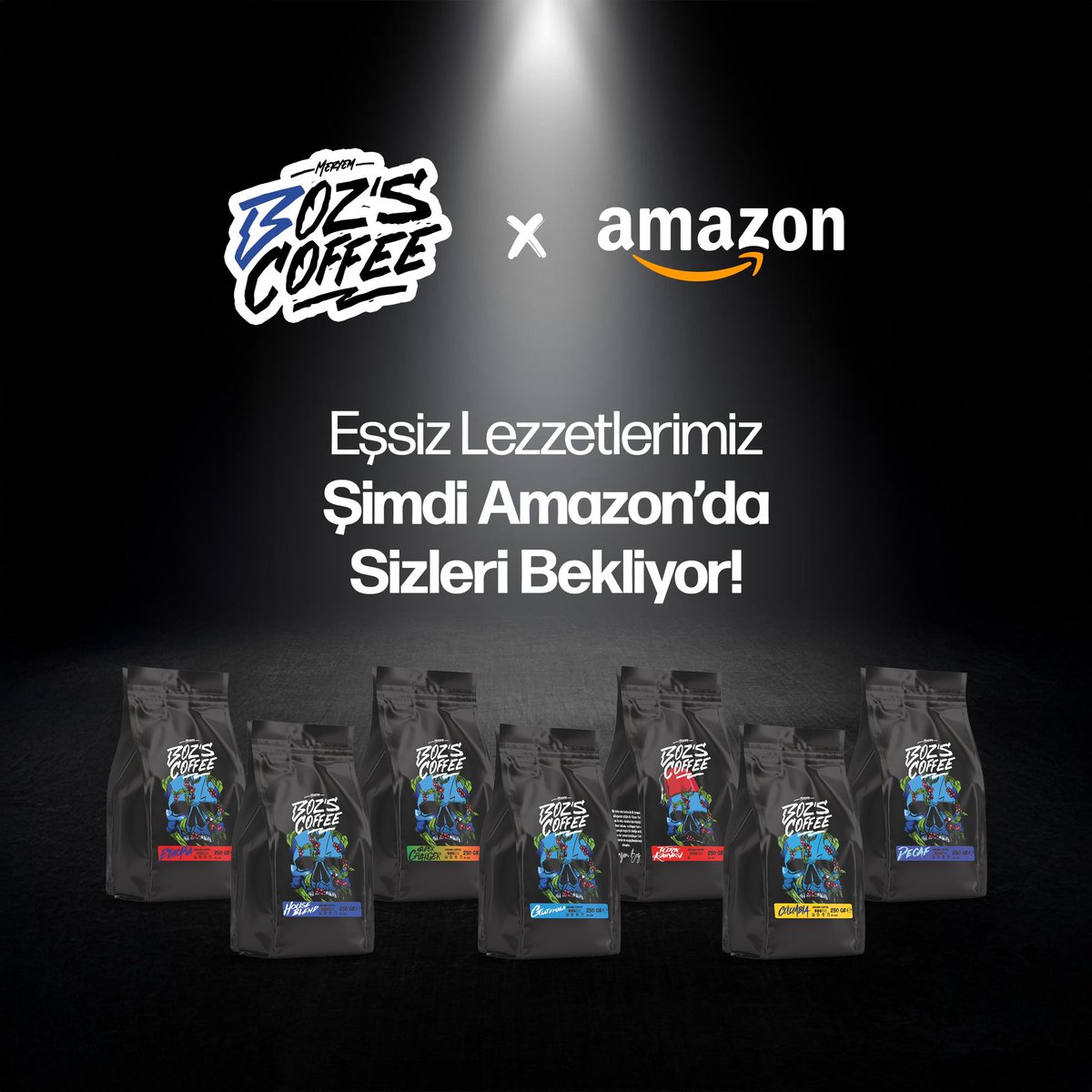 Meryem Boz’s Coffee x Amazon Kahve Keyfi Başlıyor !

Boz’s Coffee’nin eşsiz lezzetleri bir tık uzağınızda.📲

Şimdi  Amazon’da sizleri bekliyor. 🎁📦

#bozscoffee
#amazon
#meryemboz