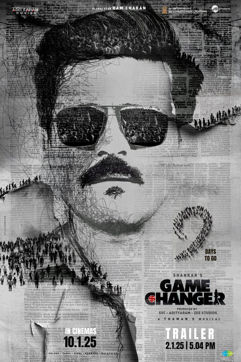GameChangerOffl's tweet photo. The #GameChanger is arriving in just 9 days! A storm is about to break in cinemas near you ❤️‍🔥

The #GameChangerTrailer drops tomorrow at 5:04 PM. 

Stay tuned! 💥

#GameChangerOnJAN10 🚁 https://t.co/OmxYsT6vr3