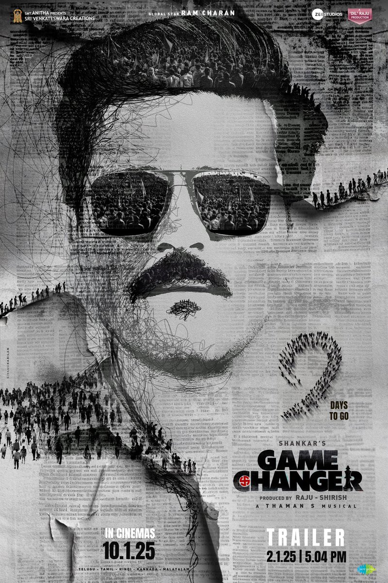 GameChangerOffl's tweet photo. The #GameChanger is arriving in just 9 days! A storm is about to break in cinemas near you ❤️‍🔥

The #GameChangerTrailer drops tomorrow at 5:04 PM. 

Stay tuned! 💥

#GameChangerOnJAN10 🚁 https://t.co/OmxYsT6vr3