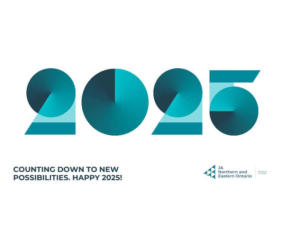🎉 Happy New Year from all of us at JA Northern and Eastern Ontario!

We hope 2025 is an inspiring year for all. 🌟

We can't wait to bring more opportunities to offer engaging and meaningful learning experiences for youth all across Northern and Eastern Ontario! 📚