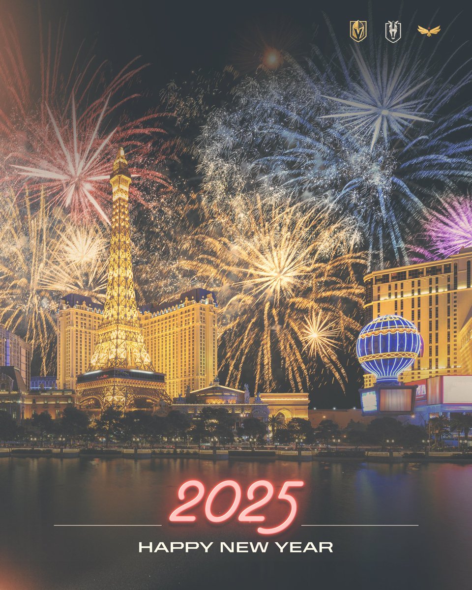 GoldenKnights's tweet photo. Hope 2025 is a great year for everyone in the realm 🥳💛 https://t.co/IoorBvjhlZ