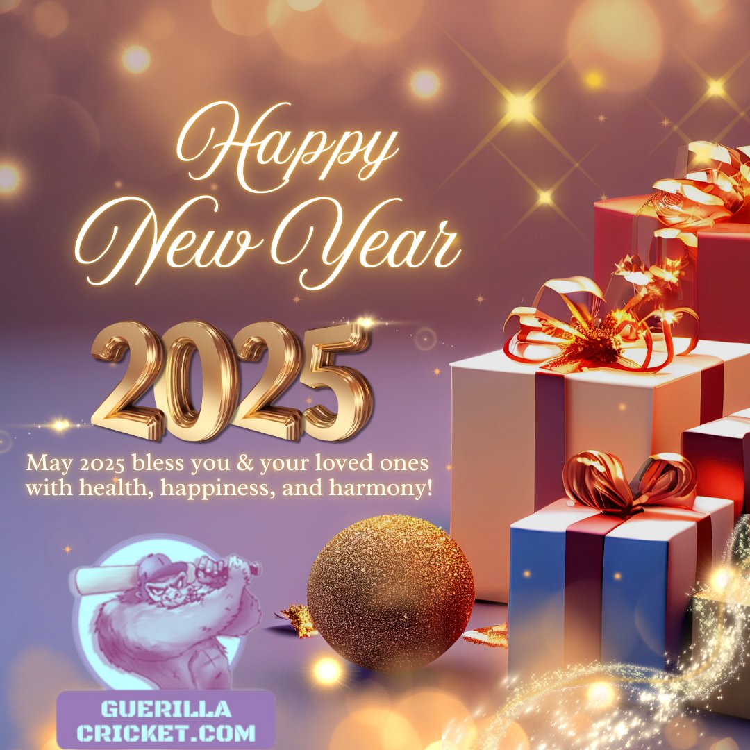 guerillacricket's tweet photo. Guerilla Cricket wishes everyone a Happy New Year!๐โจ
Many thanks to our readers and listeners, we appreciate your constant support. Look forward to another year of awesome cricket coverage๐๐
#GCFromHome #CricketTwitter https://t.co/hDo9Bl2PCa