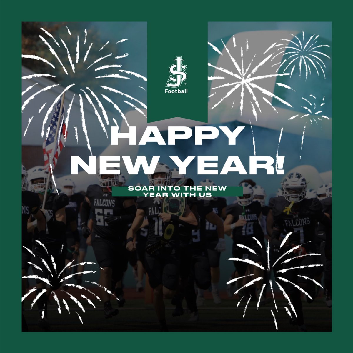 StJosephFB's tweet image. Happy New Year from our Falcon Family to yours! 
#soarwithus🦅 #ALLSET