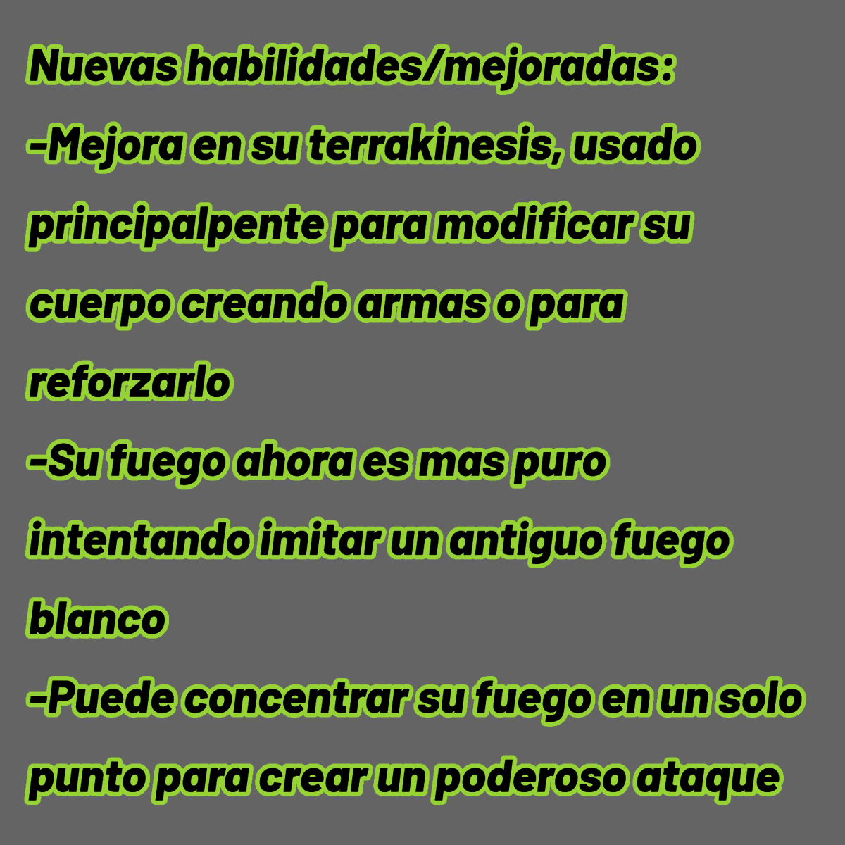 [Get ready for Full-Charge Pyronite]

Como dije, inicio el año con los Full-charge (aviso que no todos los aliens tendrán forma full-charge)

soy muy malo intentando explicar sus habilidades, probablemente haga algunos edits intentando demostrar como funcionan

#ben10 #oc