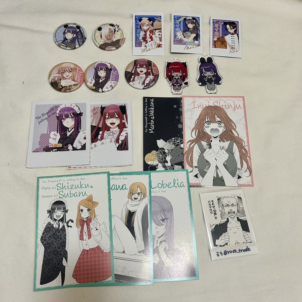 ruro_trade's tweet photo. 【交換】その着せ替え人形は恋をする 着せ恋
缶バッジ アクキー アクリルスタンドキーホルダー フォト風カード ミニフォト風カード
ポスカ カフェ 中華飯店 展覧会

￤譲￤画像1枚目

￤求￤画像2~4枚目💕

1/4(土)展覧会池袋にて手渡し優先
郵送可 https://t.co/TnzGcfegoE