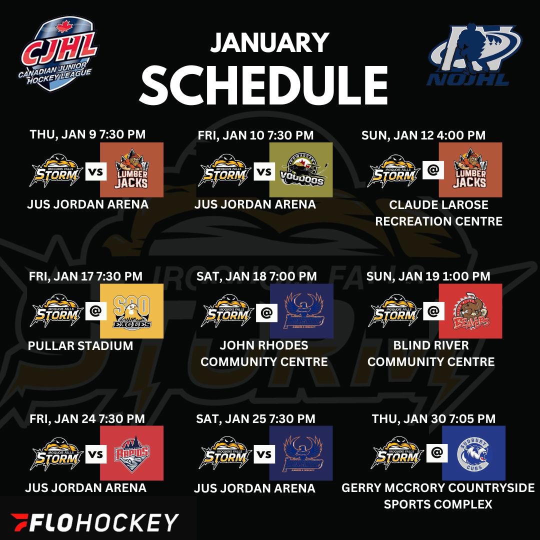 Iroquois Falls Storm Jr. A Hockey Club tweet media