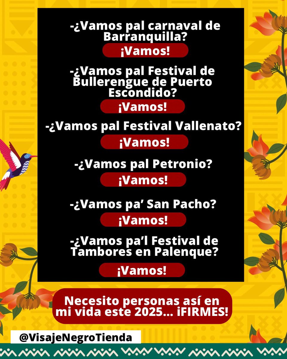 Visaje Negro Tienda tweet media