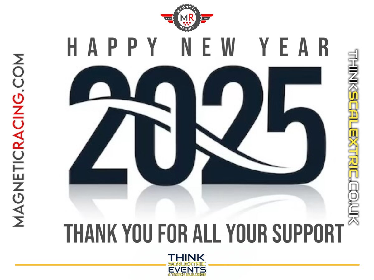 Think Scalextric Events & Track Builders (@thinkscalextric) on Twitter photo We at <a href="/ThinkScalextric/">Think Scalextric Events & Track Builders</a> & <a href="/Magnetic_Racing/">Magnetic Racing Slot Track Scenery & Accessories</a> would like to wish you all a #HappyNewYear!
We also want to say thank you for all the support over the years. May 2025 be filled with new adventures and good fortunes for all!
#2025 #magneticracing #thinkscalextric #slotcarsareback We at <a href="/ThinkScalextric/">Think Scalextric Events & Track Builders</a> & <a href="/Magnetic_Racing/">Magnetic Racing Slot Track Scenery & Accessories</a> would like to wish you all a #HappyNewYear!
We also want to say thank you for all the support over the years. May 2025 be filled with new adventures and good fortunes for all!
#2025 #magneticracing #thinkscalextric #slotcarsareback