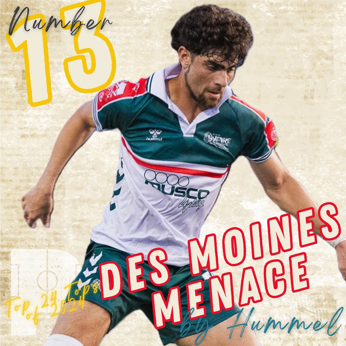 Protagonist Soccer (@protagonistusa) on Twitter photo 👕 Number 13
▪️Voted Number One by Nicole Arias, “I love this retro style of kit. Reminds me a lot of the old Serie A Kappa kits.” <a href="/MenaceSoccer94/">Des Moines Menace</a> ’s 30th Season White Jersey by <a href="/hummelNAmerica/">hummel North America</a> finished number 13 with an average ranking of 19.2 👕 Number 13
▪️Voted Number One by Nicole Arias, “I love this retro style of kit. Reminds me a lot of the old Serie A Kappa kits.” <a href="/MenaceSoccer94/">Des Moines Menace</a> ’s 30th Season White Jersey by <a href="/hummelNAmerica/">hummel North America</a> finished number 13 with an average ranking of 19.2
