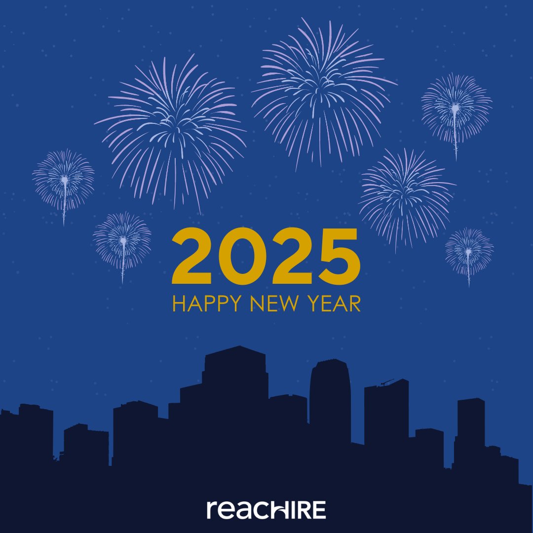 Happy New Year from reacHIRE! We can't wait to see what 2025 has in store 🎉