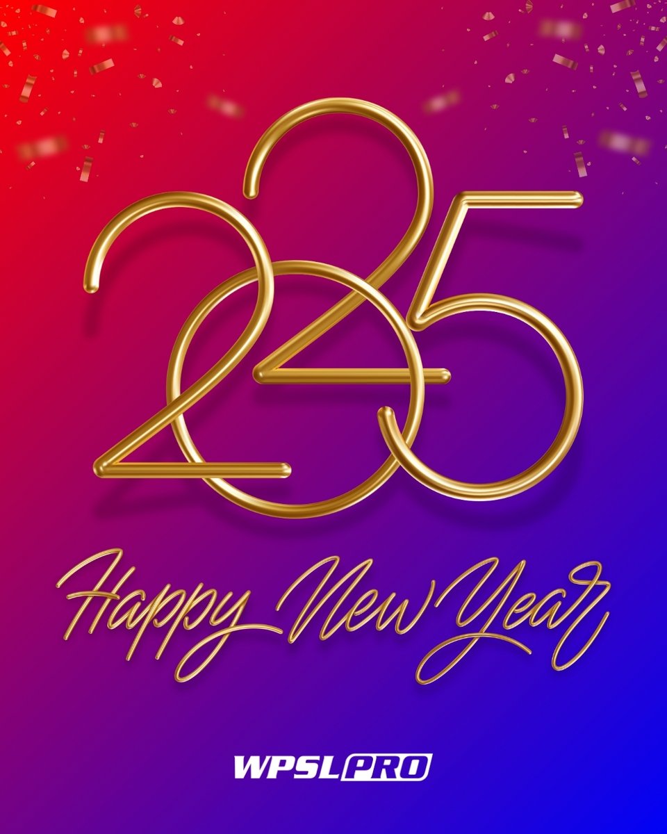 WPSLPRO's tweet photo. Happy New Year! Wishing you all a prosperous 2025! #BuildingHerGame https://t.co/1SdeYvI7B6