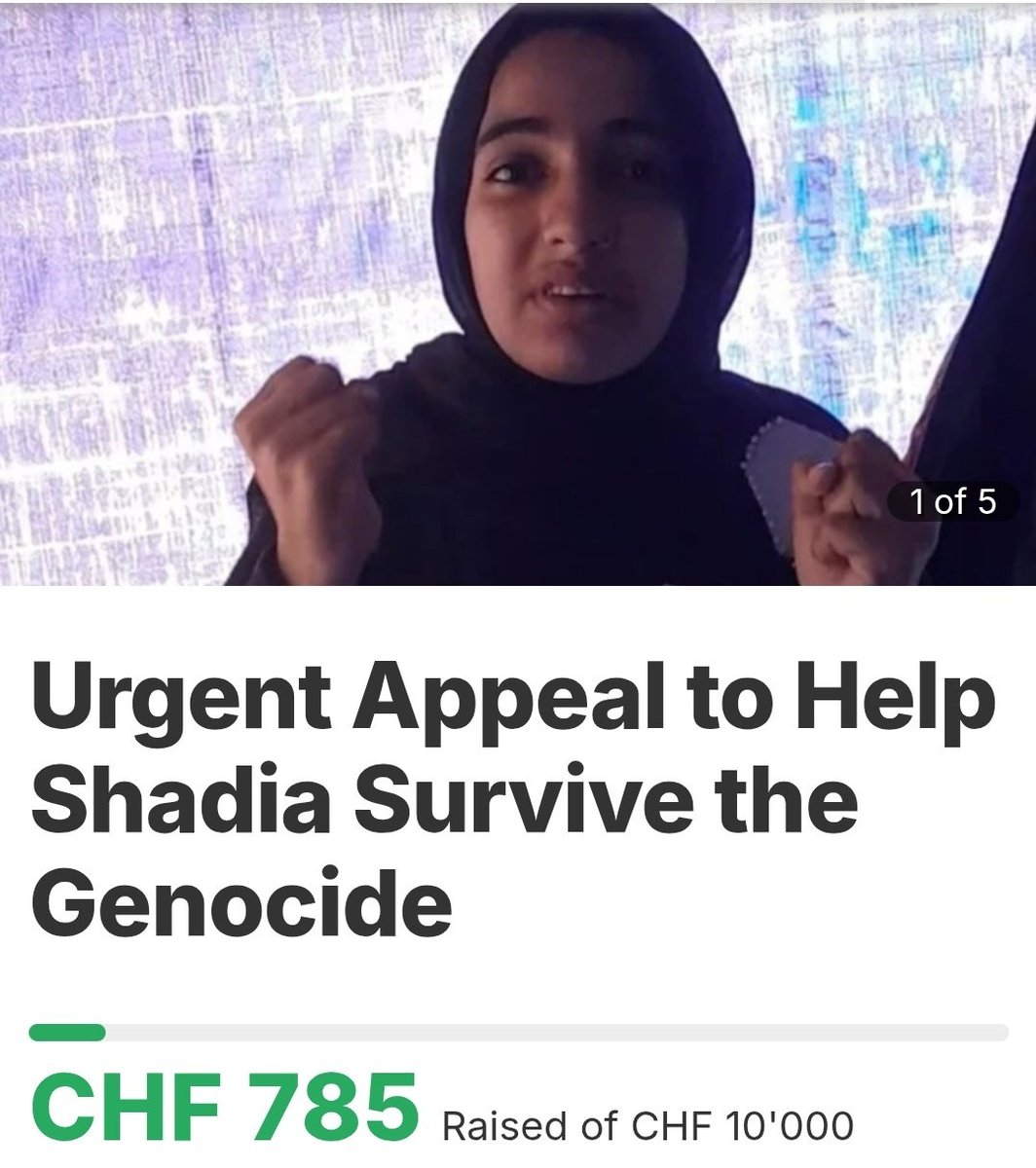 Appreciate everyone who has reposted or donated to Shadia's new campaign on chuffed.

She suffers from hearing impairments &amp; urgently needs to get her hearing aid repaired.
 
Help Shadia by donating any amount you can to her campaign &amp; spread the word 🩵

chuffed.org/project/119914…