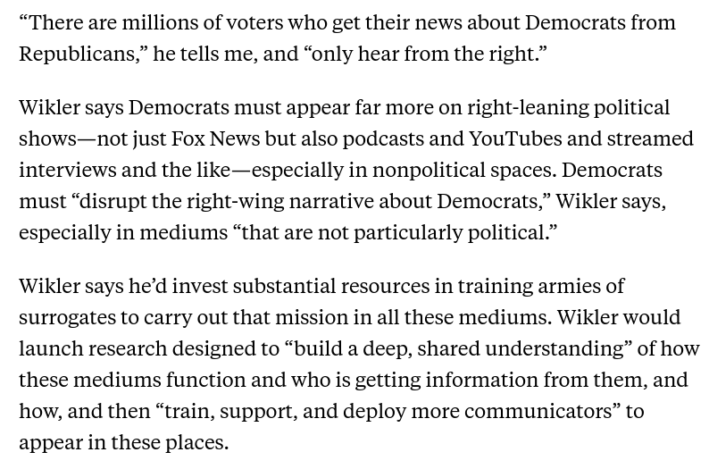 GregTSargent's tweet photo. This is why it's critical to press the DNC chair candidates on their solutions to the info gap. I interviewed three of the leading hopefuls about this, and Ben Wikler offers what I think is the most concrete agenda for dealing with it (see screen caps):
https://t.co/VvKYlYdfw3 https://t.co/n9gImUq3yV