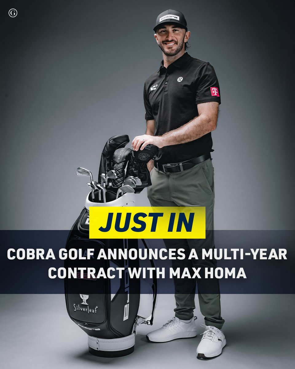 GOLF.com (@golf_com) on Twitter photo JUST IN: <a href="/cobragolf/">COBRA Golf</a> announces they've signed Max Homa to a multi-year deal contract.
The California native will be playing a full bag of Cobra clubs and be wearing Puma Golf shoes.
READ MORE: tinyurl.com/5fek63us JUST IN: <a href="/cobragolf/">COBRA Golf</a> announces they've signed Max Homa to a multi-year deal contract.
The California native will be playing a full bag of Cobra clubs and be wearing Puma Golf shoes.
READ MORE: tinyurl.com/5fek63us