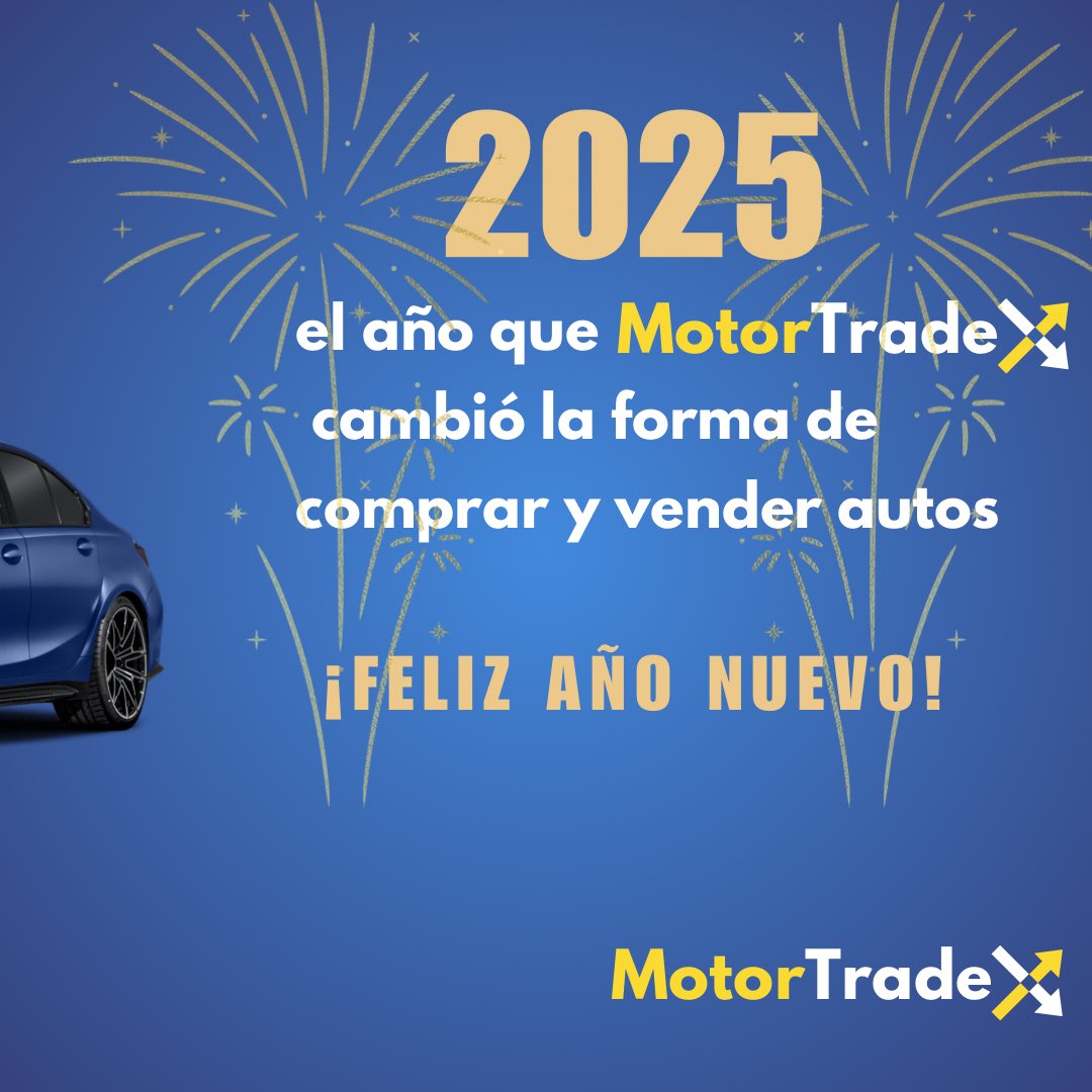 MotorTrade_ar's tweet photo. El 2025 en MotorTrade va a ser un antes y un despues en la industria. Te deseamos un año igual de emocionante! 
🎉🎊🍾 https://t.co/TyiAWiwCBm
