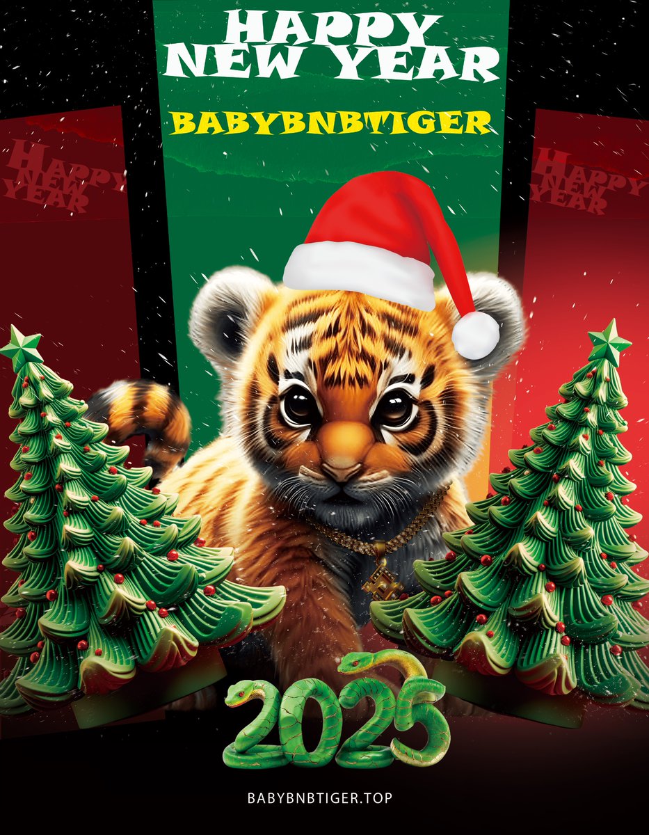 BabyBNBTiger's tweet photo. Dear participants of the @BABYBNBTIGER project,
Happy New Year! 🎄

This 2025 year will be a time for new achievements, bright impressions, and incredible opportunities for you 🐯

We are very grateful to each of you for your participation, support, and belief in our charitable project BABYBNBTIGER 🐯

Together, we made this year special and changed the lives of many people ✅

Ahead of us are new heights and loud successes!
We wish you good health, financial well-being, and many joyful moments with your loved ones 💛

May 2025 bring only positive changes and the fulfillment of your boldest desires!
Happy New Year and onward to new peaks!

Sincerely, The @BABYBNBTIGER Team

Instagram: https://t.co/69kENZzUTa

YouTube: https://t.co/PXYudckZVR

Chart: https://t.co/NX9KDUssI1

How to buy Binance #BABYBNBTIGER 

https://t.co/bwlT9lDlgm

Website: https://t.co/TrEYuFRaNK 

Telegram: https://t.co/gtX2HK5Eqk