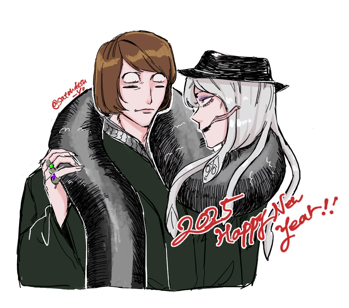 satoudesu_yo's tweet photo. 描き初め絵チャ🐍👀ありがとうございました〜！まだまだいっぱい描くぞ〜！
 #ラン女レン https://t.co/N6osLAvO6W